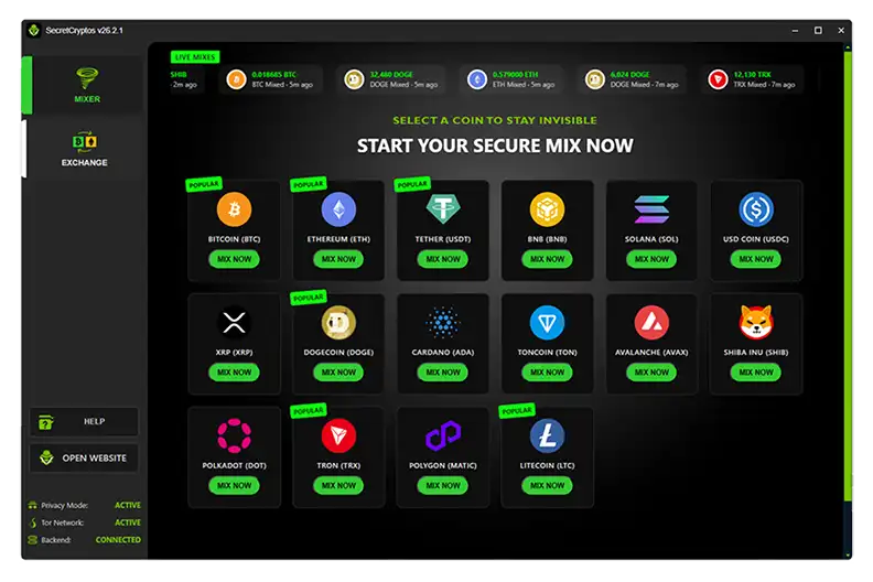 SecretCryptos v26.2.1 Desktop App Download