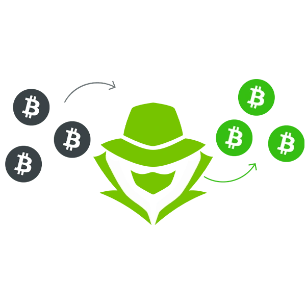 Anonymous crypto mixing with no logs and no accounts