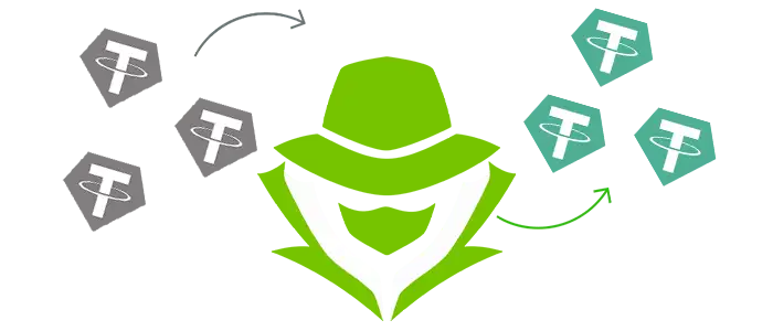Fast and Anonymous USDT Blender Service
